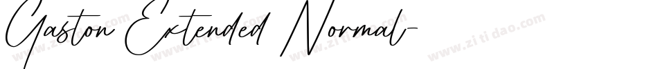 Gaston Extended Normal字体转换